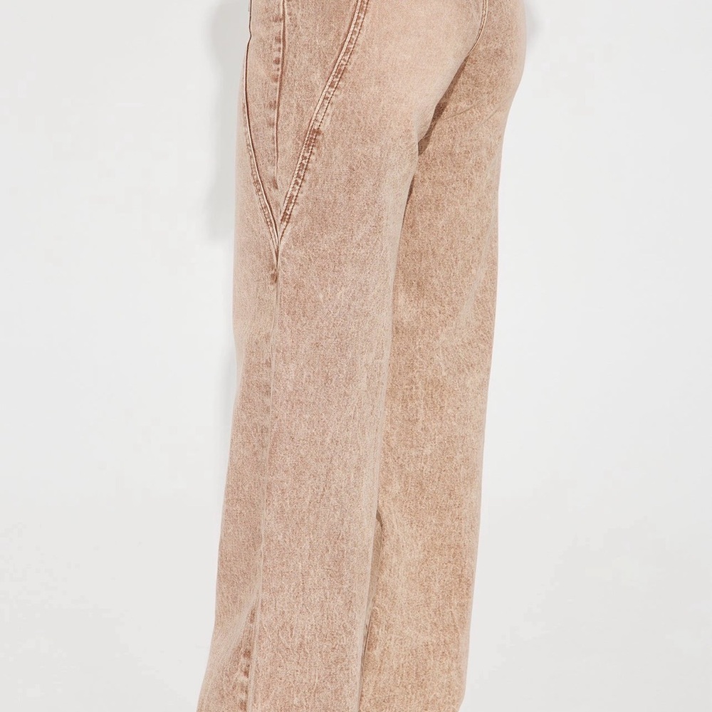No Exception Lace Up Baggy Jeans - Brown - Picture 2 of 2